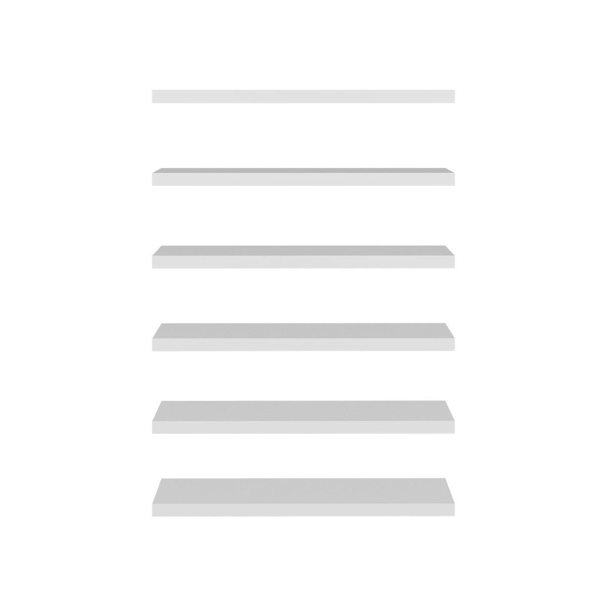 Set de 2 repisas flotantes shelf blancas en MDP 91.4 cm modernas