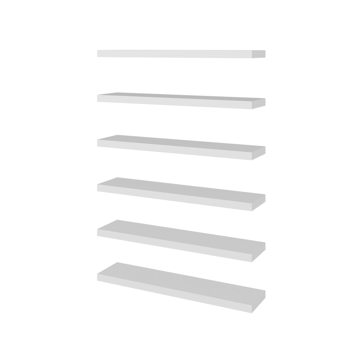 Set de 2 repisas flotantes shelf blancas en MDP 91.4 cm modernas
