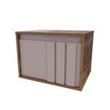 Mueble para Lavamanos Gales Café 43x60cm Flotante Individual para Lavamanos de Sobreponer sin Lavamanos