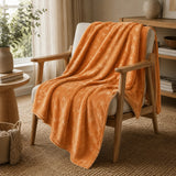 Cobija Comfortsoft Naranja 180x200cm de Estrellas