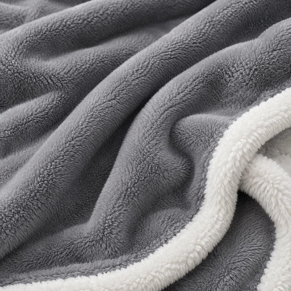Cobija Ovejera Gris 180x250cm Fondo Entero