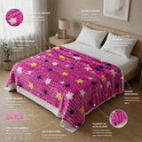Cobija Burbuja Fucsia 180x200cm de Estrellas