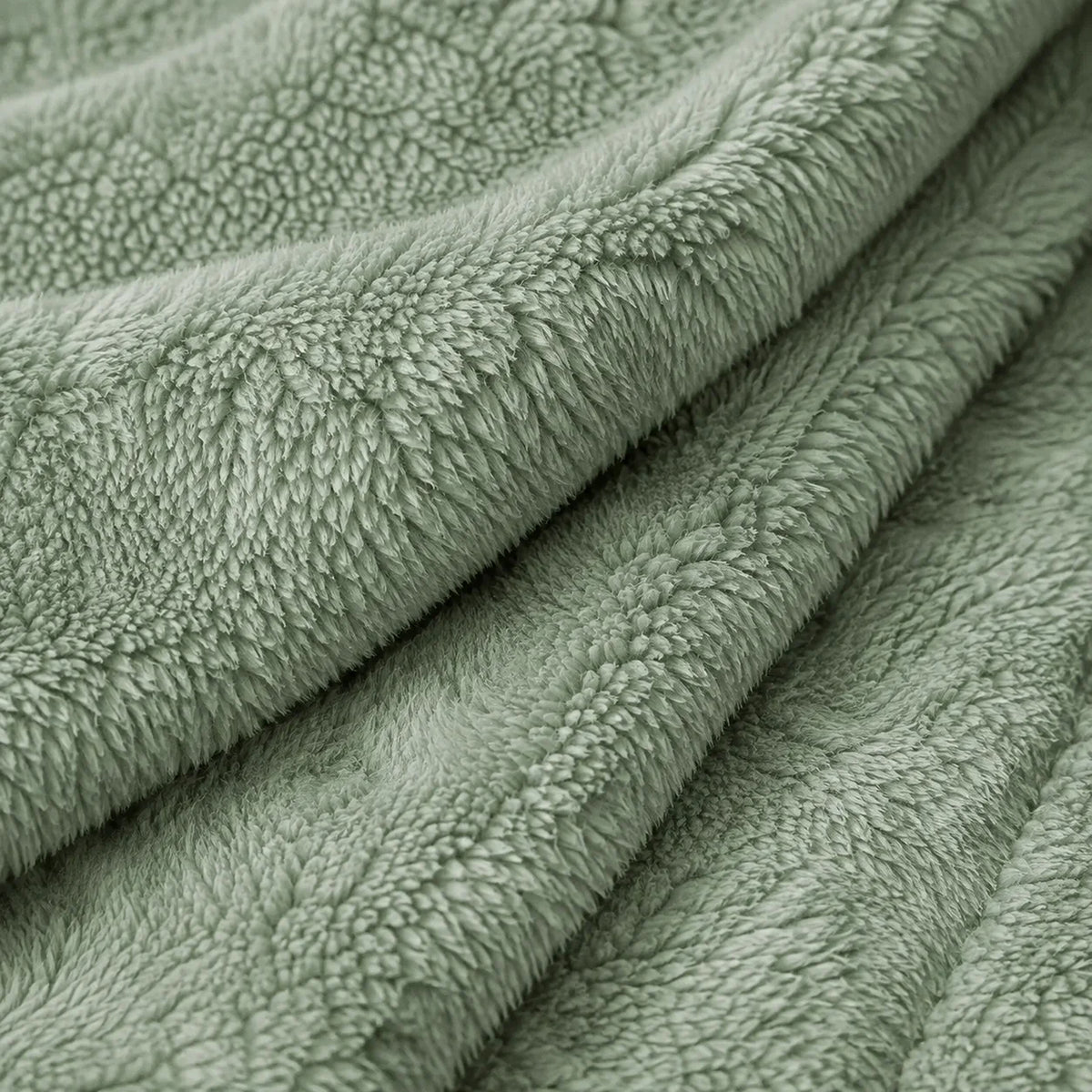 Cobija Piel de Durazno Verde Oliva 180x200cm Fondo Entero Térmica