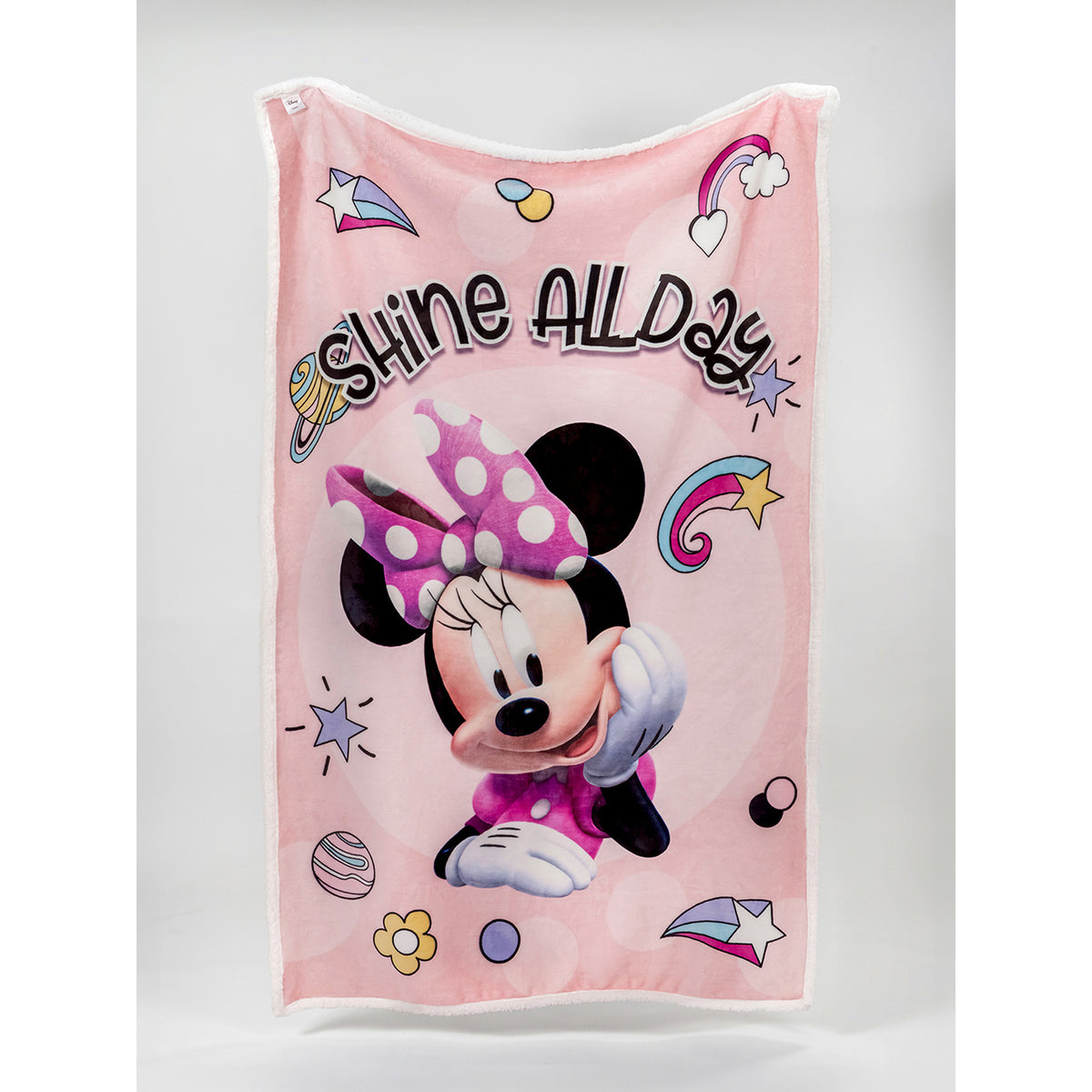 Cobija Ovejera Disney Rosado Claro 100x150cm de Minnie Térmica