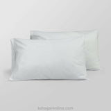 Set x 2 Fundas de Almohada Blanco 50x90cm Moderna