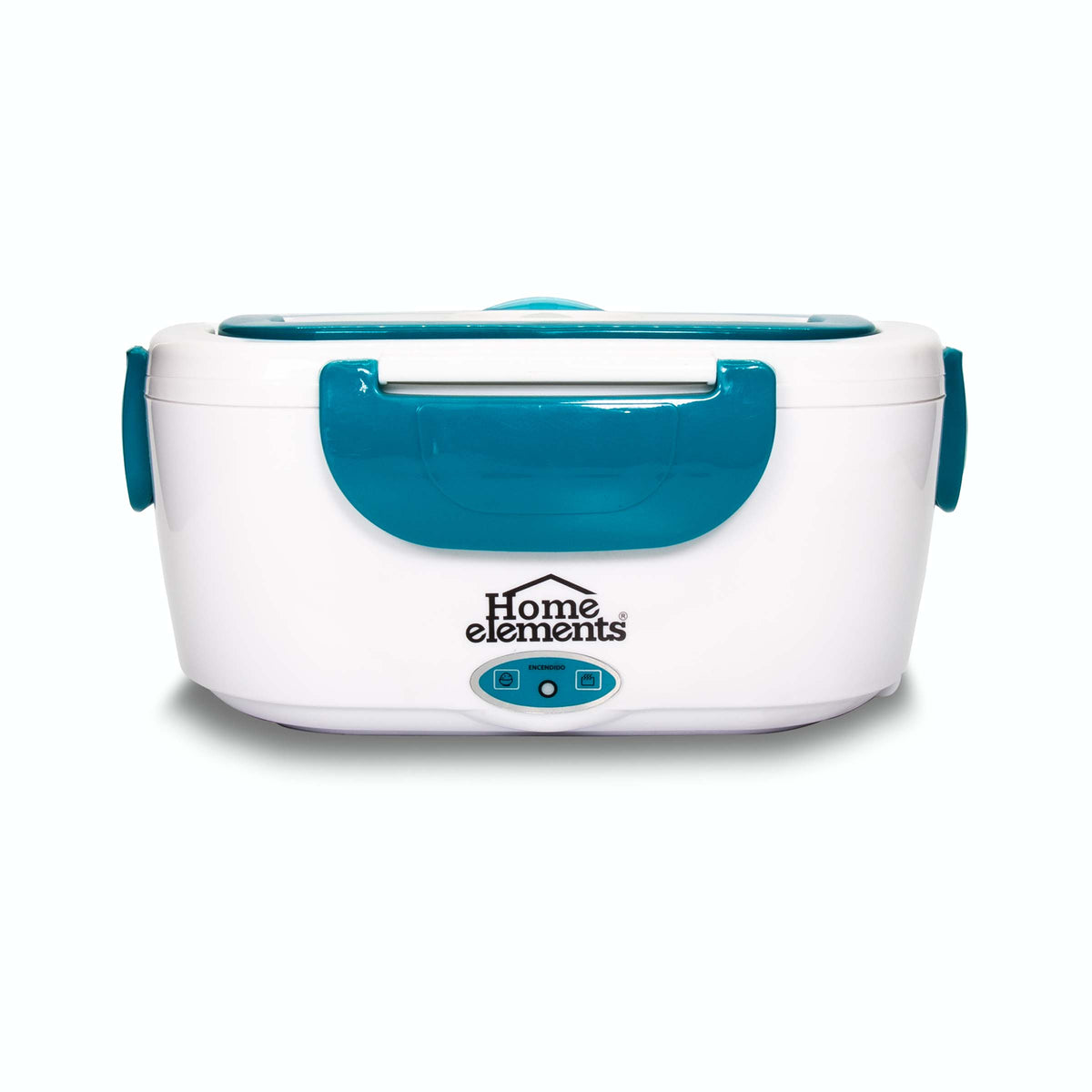 Lonchera eléctrica Home Elements azul turquesa 1 L 40 W con 2 recipientes