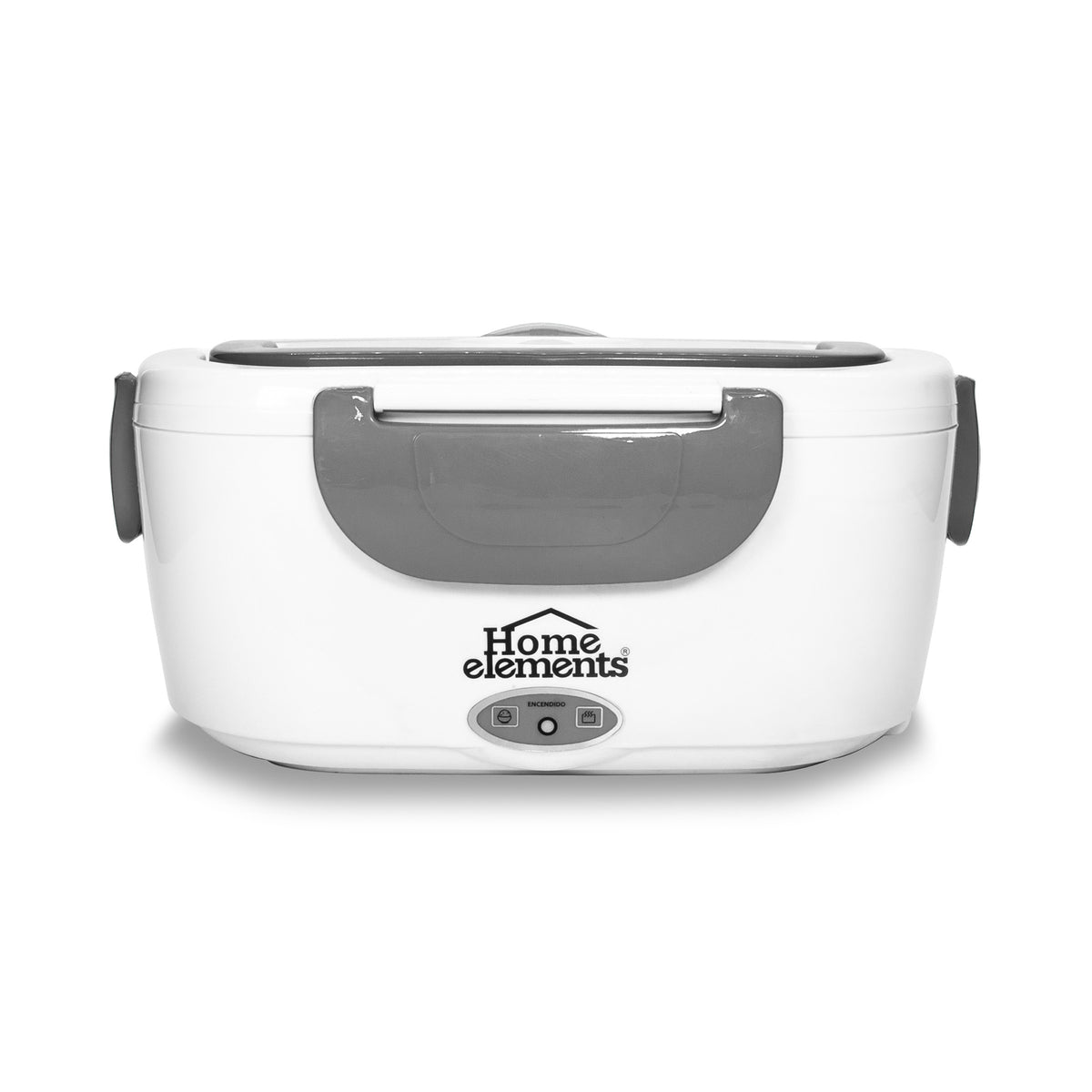 Lonchera eléctrica Home Elements gris 1 L con 2 compartimientos 40 W