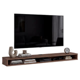 Rack de TV Luft Avellana 180x15cm para TV Hasta 75" Pulgadas con Un Compartimiento