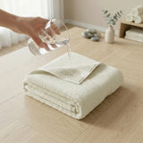 Toalla de cuerpo blanco marfil 60x120 cm en algodón 400 gsm