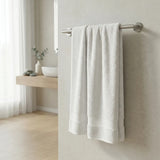 Toalla de manos blanca Elegant 40x70 cm en algodón 100 400 gsm
