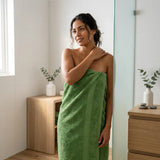 Toalla de manos verde limón Elegant 40x70 cm en algodón 400 gsm