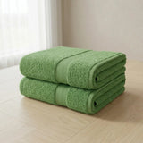 Toalla de manos verde limón Elegant 40x70 cm en algodón 400 gsm