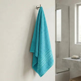 Toalla de cuerpo azul Mediterráneo 70x130 cm en algodón 550 g