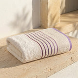 Toalla de cuerpo beige Mediterráneo en algodón 70x130 cm 550 g