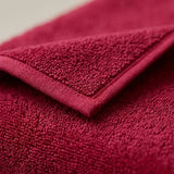 Toalla de manos roja Elegant 50x100 cm en algodón 400 gsm