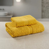 Toalla de cuerpo amarilla Elegant 60x120 cm en algodón 400 gsm