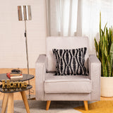 Poltrona plata Porto moderna en poliéster velvet 80x98 cm
