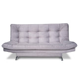 Sala sofá cama semidoble plata 6 puestos reclinable en poliéster 120x90 cm