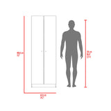 Estantería rectangular home 1 moderna fresno y wengue en MDP 62.8x180.6 cm con 3 entrepaños