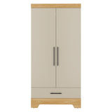 Clóset Essent blanco fresno y capri en MDP 86x180 cm con 2 puertas y cajón
