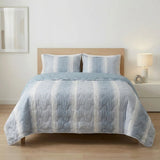 Cubrelecho superacolchado Equilibrio king azul claro 200x200 cm en poliéster