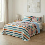 Cubrelecho prensado Sol de Tierra sencillo 100x190 cm en microfibra doble faz