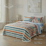Cubrelecho prensado Sol de Tierra sencillo 100x190 cm en microfibra doble faz