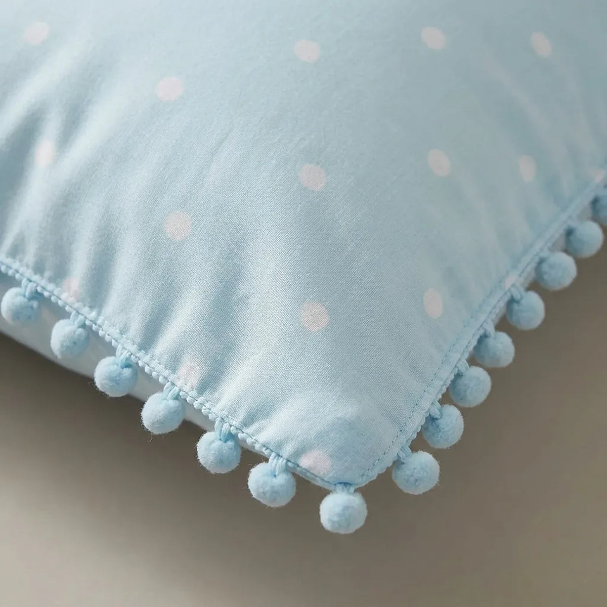 Cubrelecho queen azul Luno doble faz superacolchado 160x190 cm