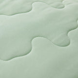 Cubrelecho acolchado queen verde Cotton Sense doble faz 160x190 cm