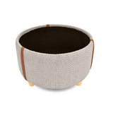 Mesa de centro baúl Bari plata oasis 62x37 cm tapizada en tela