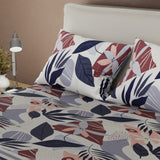 Juego de sábanas Penumbras Rosicler para cama doble con cortina microfibra 140x190 cm