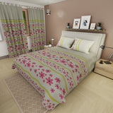 Juego de sábanas Citron Sunny queen beige claro en microfibra 160x190 cm