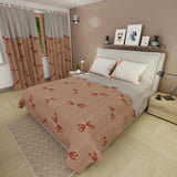Juego de sábanas Clay Dragonfly para cama doble durazno en microfibra 140x190 cm