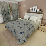 Juego de sábanas Clay Dragonfly para cama doble verde grisáceo en microfibra 140x190 cm