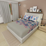 Sábana ajustable Natura Balance queen gris en microfibra 160x190 cm