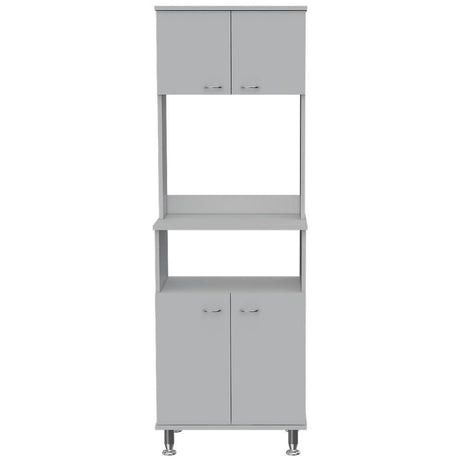 Combo Mueble Microondas Kitchen Blanco y Alacena Varese - Bylmo