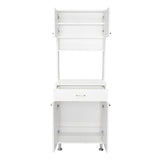 Alacena Della Blanco 60x169cm con Un Entrepaño y con Cuatro Puertas - Muebles Organizadores | Bylmo