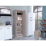 Alacena Flerbruk Ceniza 60 cm con Dos Puertas y Cuatro Entrepaños - Alacenas y Muebles Microondas | Bylmo