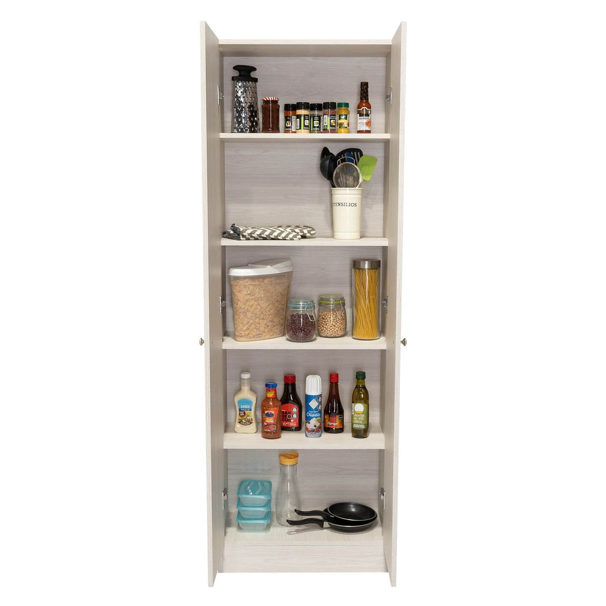 Alacena Flerbruk Niebla 60 cm con Dos Puertas y Cuatro Entrepaños - Alacenas y Muebles Microondas | Bylmo