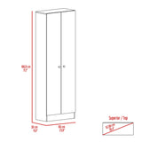 Alacena Hamburg Blanco 60 cm con Dos Puertas - Muebles Organizadores | Bylmo