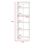 Alacena Multiusos Blanco 60 cm con Dos Puertas