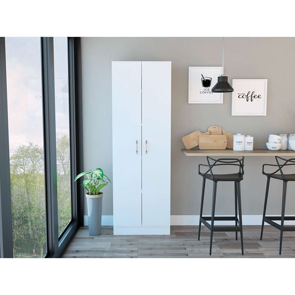 Alacena Multiusos Blanco 60 cm con Dos Puertas