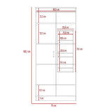 Alacena Varese Blanco 70x160.7cm con Dos Puertas
