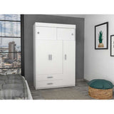 Closet Mobil Blanco 120x187.5cm con 3 Cajones con 3 Entrepaños