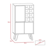 Bar Vassel Miel y Plomo 59.6x109.4cm con Dos Compartimientos con Tres Portacopas y con Ocho Portabotellas - Bares | Bylmo