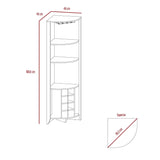 Bar Esquinero Esquinero Essential Coñac 49x181cm sin Cajones y con Diez Portabotellas - Bares | Bylmo