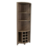 Bar Esquinero Esquinero Essential Coñac 49x181cm sin Cajones y con Diez Portabotellas - Bares | Bylmo