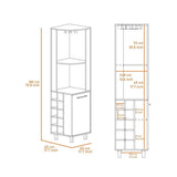 Bar Esquinero Kaia Wengue 45x180cm con Un Cajón y con Diez Portabotellas - Bares | Bylmo