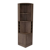 Bar Esquinero Esquinero Syrah Coñac 46.9x180.6cm con Un Cajón y con Ocho Portabotellas - Bares | Bylmo