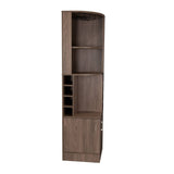 Bar Esquinero Esquinero Syrah Coñac 46.9x180.6cm con Un Cajón y con Ocho Portabotellas - Bares | Bylmo